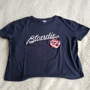 Old Navy Graphic "Crop" Tee for Women Size L Tall